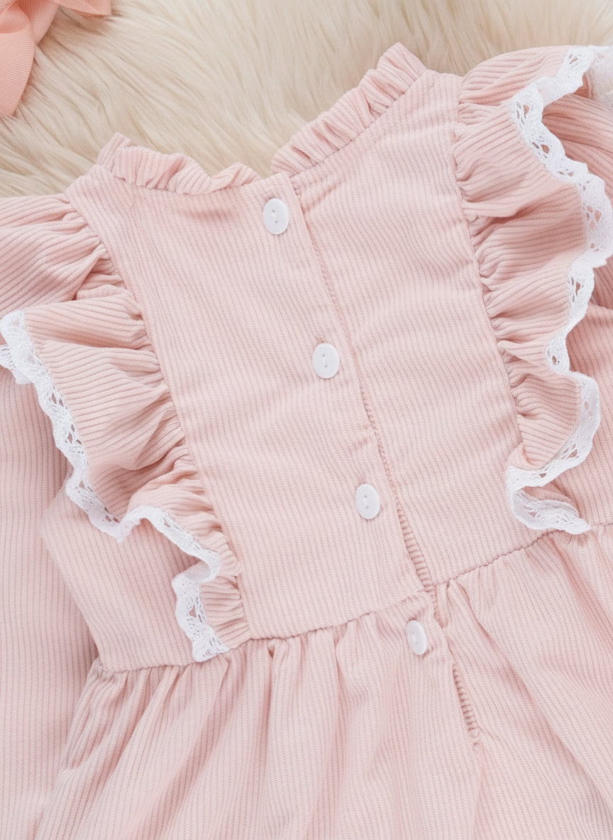 Blossom Belle Corduroy Ruffle Dress