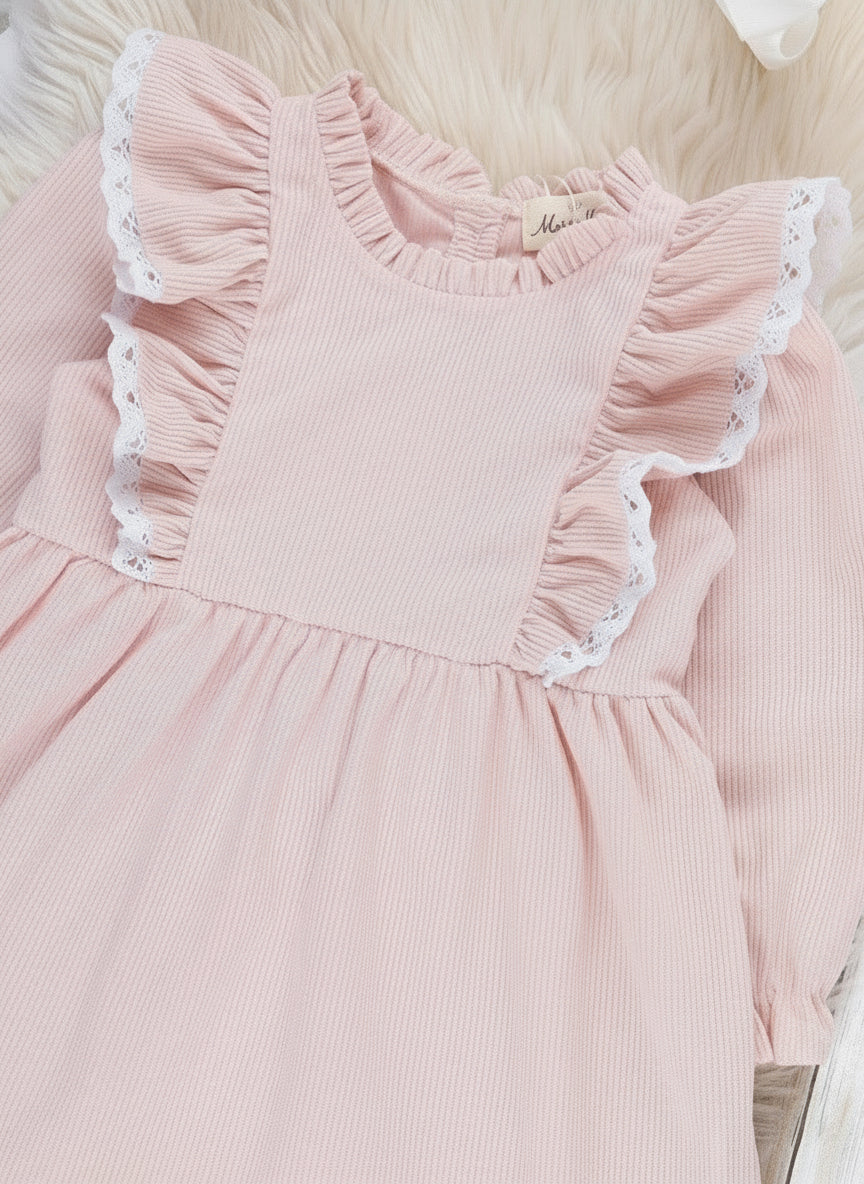 Blossom Belle Corduroy Ruffle Dress